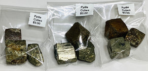 Rock - Rough - Small - Pyrite Cubes