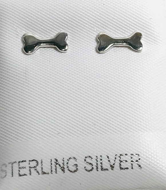 Earring - Stud - Dog Bone