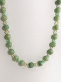 Necklace - Burmese Jade & Crystal