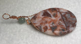 Pendant - Wire Wrapped - Italian Red Marble