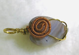 Pendant - Wire Wrapped - Banded Agate