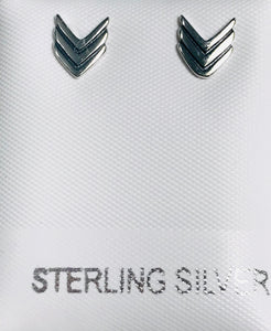 Earring - Stud - Chevron