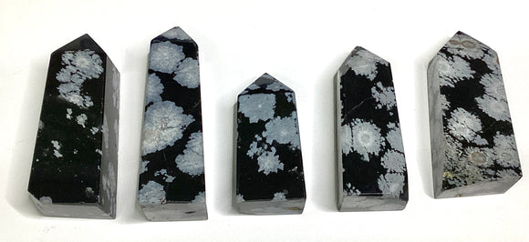 Rock - Tower - Snowflake Obsidian
