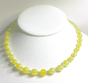 Necklace - Yellow Jade