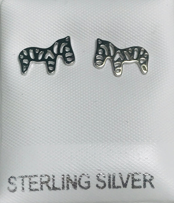 Earring - Stud - Zebra
