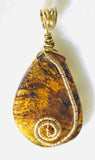 Pendant - Wire Wrapped - Amber
